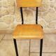 Chaise enfant écolier bois & métal