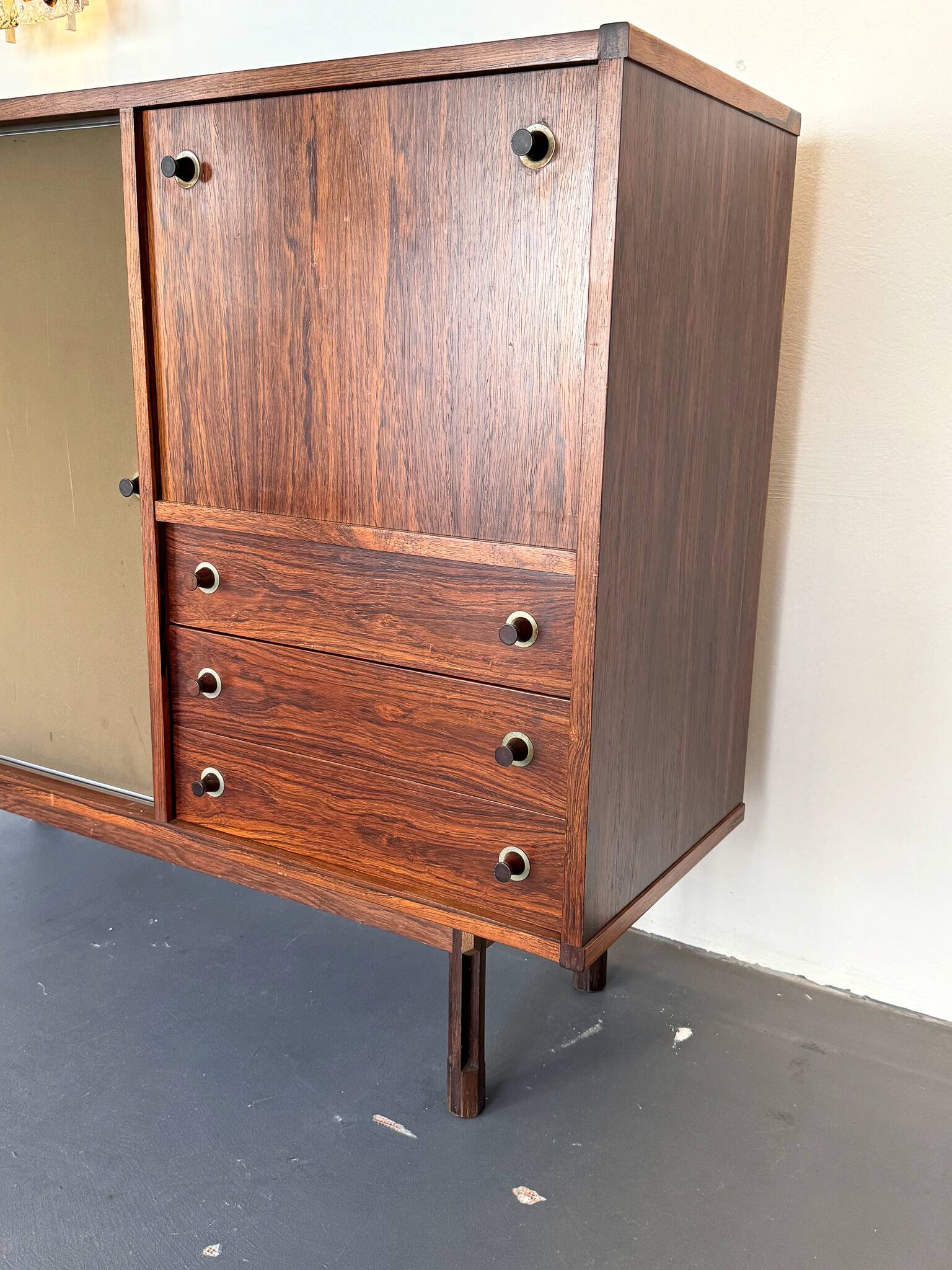 George Coslin, Italian wood Sideboard from 50s.