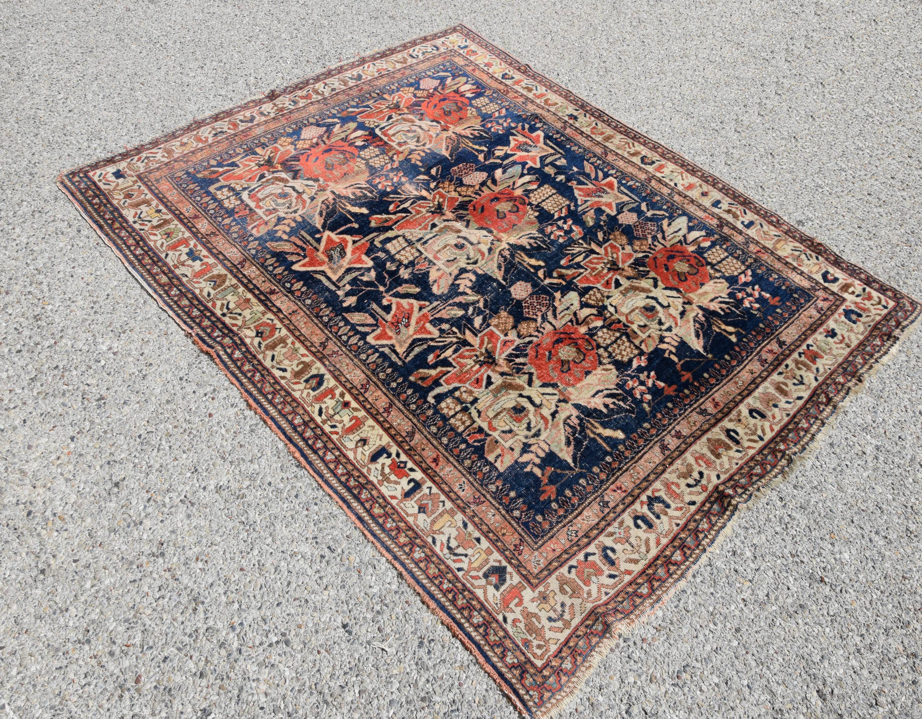Antique Iranian Afshar Golfang Rug: 2.00 X 1.64 Meters
