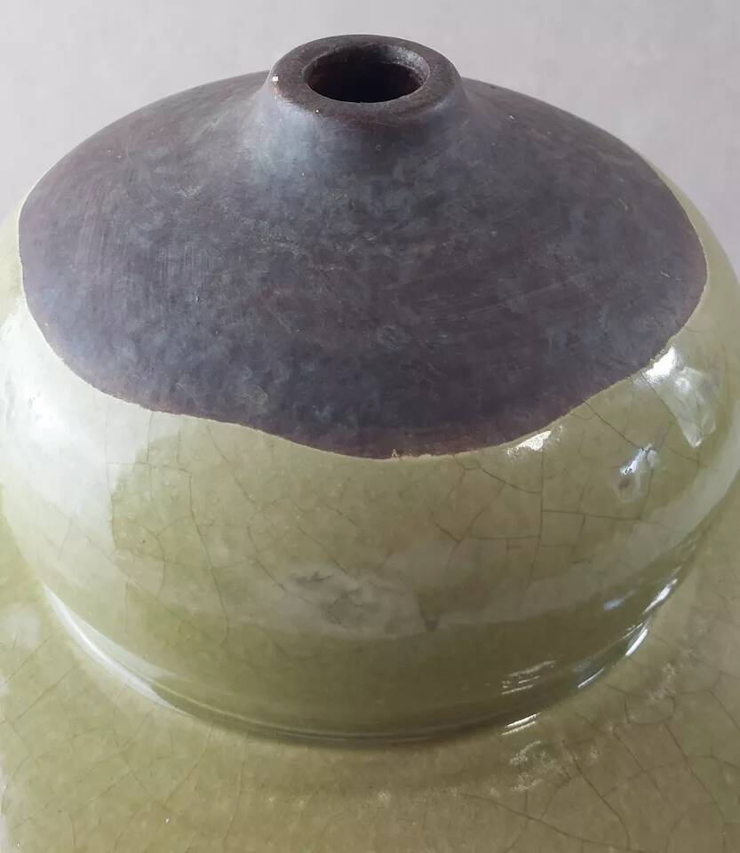 Old large vase / pot, ceramic, Jean Massier, from Vallauris
