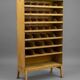 Industrial shelving unit with compartments