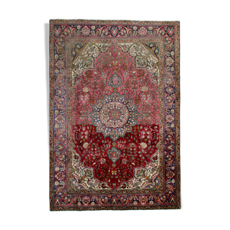 Vintage Persian Tabriz Rug 108x303cm