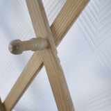 Vintage pine accordion coat rack