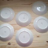 12 Villeroy & Boch cream plates with golden edging, 6 flat and 6 hollow plates