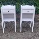 Paires de chevets 1 tiroir 1 niche blanc