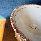 Large vintage Biot coupe in glazed ceramic, French craftsmanship.