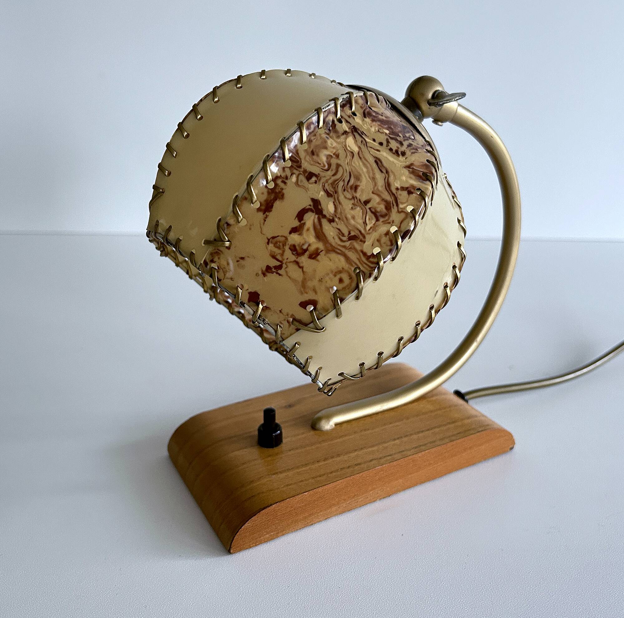 Art Deco Lamp, Wood