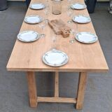 Solid oak farmhouse table