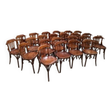 Suite of 23 bistro chairs