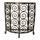 Wrought iron fireplace grate