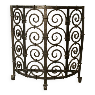 Wrought iron fireplace grate