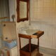 Dressing table and mirror in walnut, circa 1880