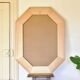 Large beveled, neoclassical mirror with gilded wood edges