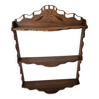 Elégante étagère murale en bois - vintage