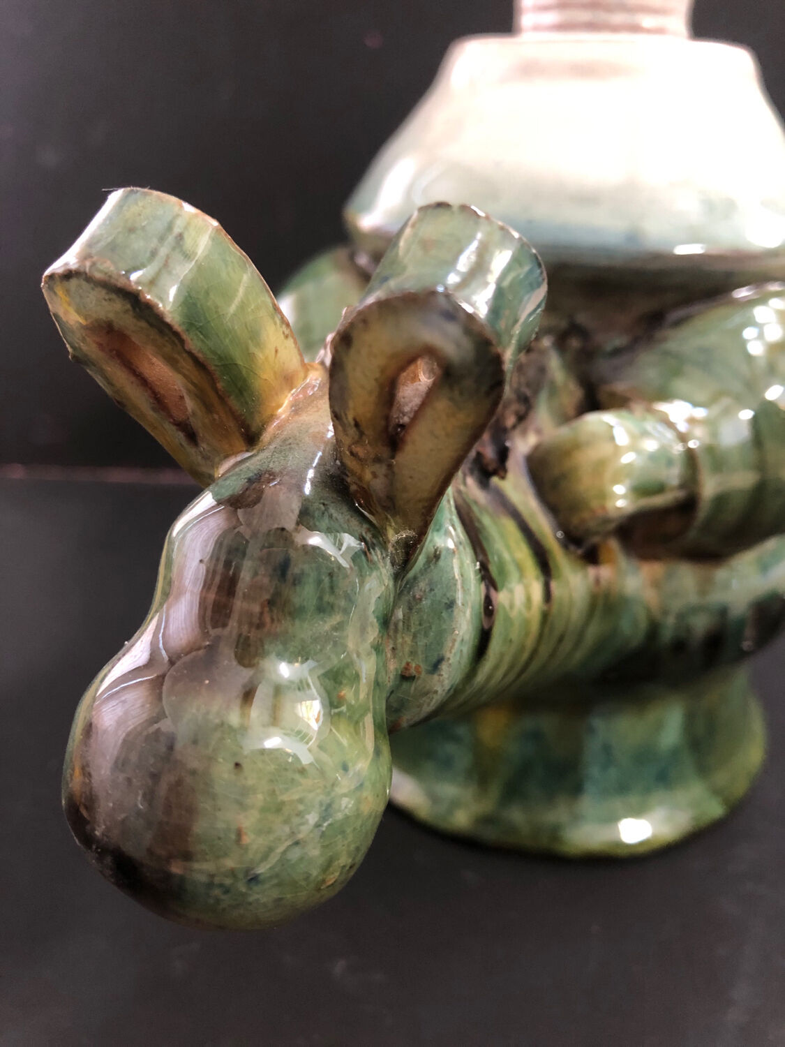 Ceramic shaped piece by Mária Sövegjártó