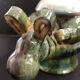 Ceramic shaped piece by Mária Sövegjártó