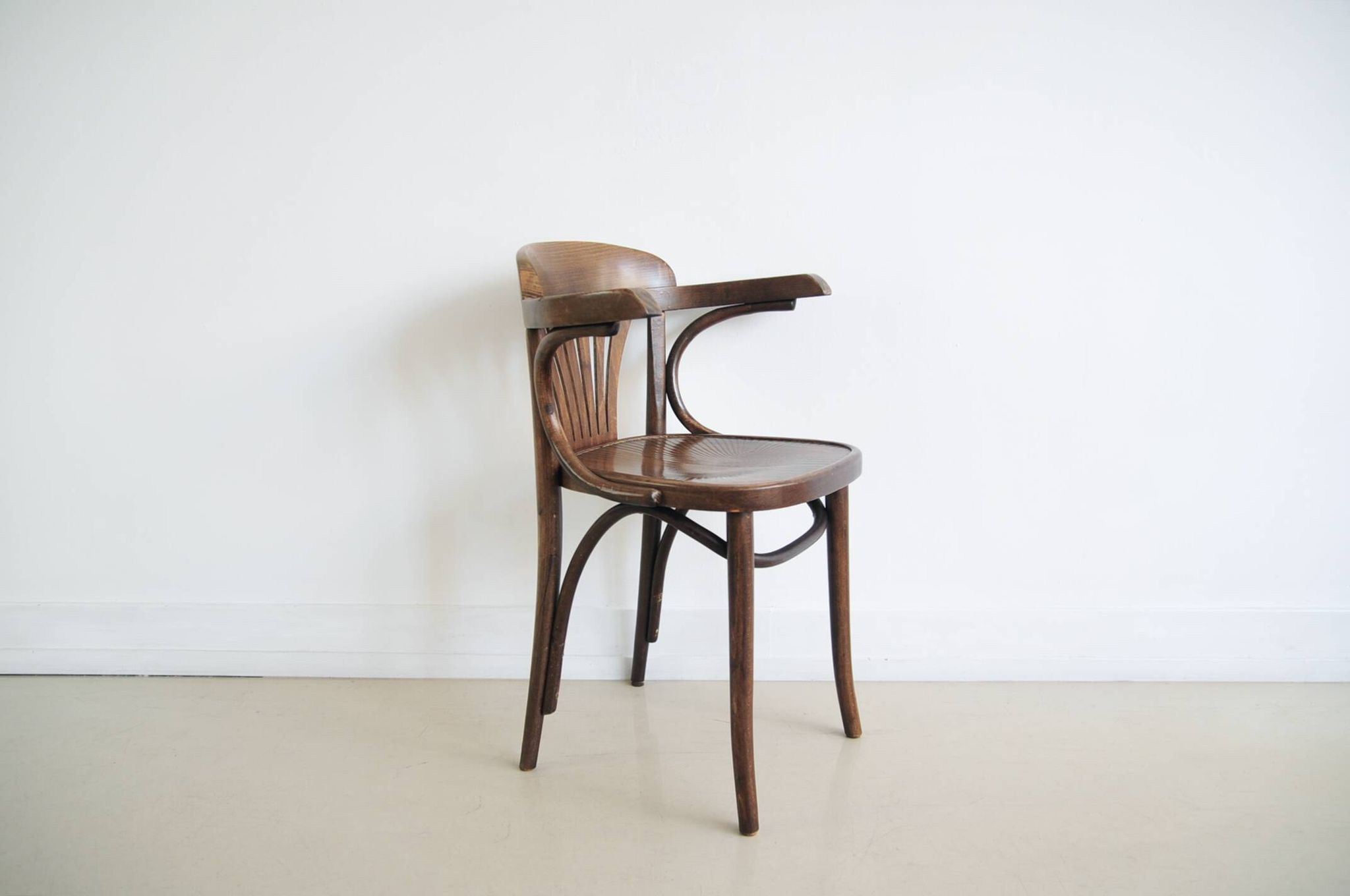 Brown wooden bistro chair