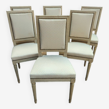 Set of 6 Louis XVI chairs