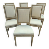Set of 6 Louis XVI chairs