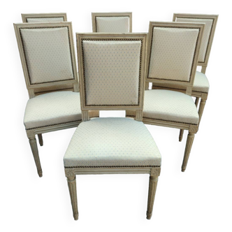 Set of 6 Louis XVI chairs