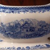 Gravy boat 'Burgenland' blue Villeroy & Boch Mettlach