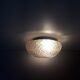 Ceiling light / Wall light - iridescent molded glass with diamond tips - 1970