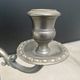 Pair of pewter candle holders - Made in Italy - 70s