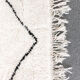 Berber carpet Beni Ouarain with diamonds "Ait Daoud" 154 x 240 cm