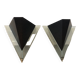 Pair of Postmodern Triangular Wall Sconces, 80s, Elite Holland
