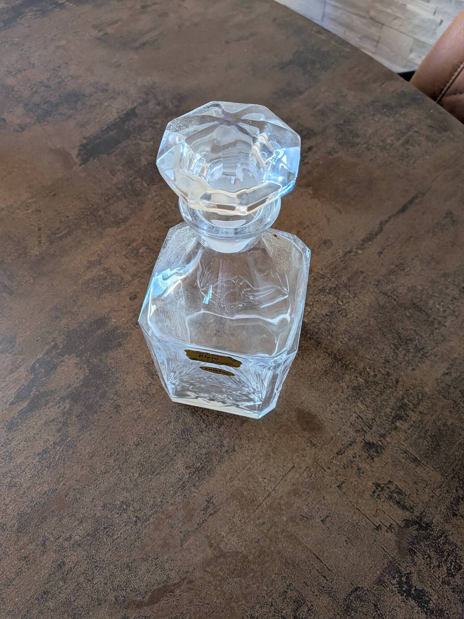 Small crystal carafe
