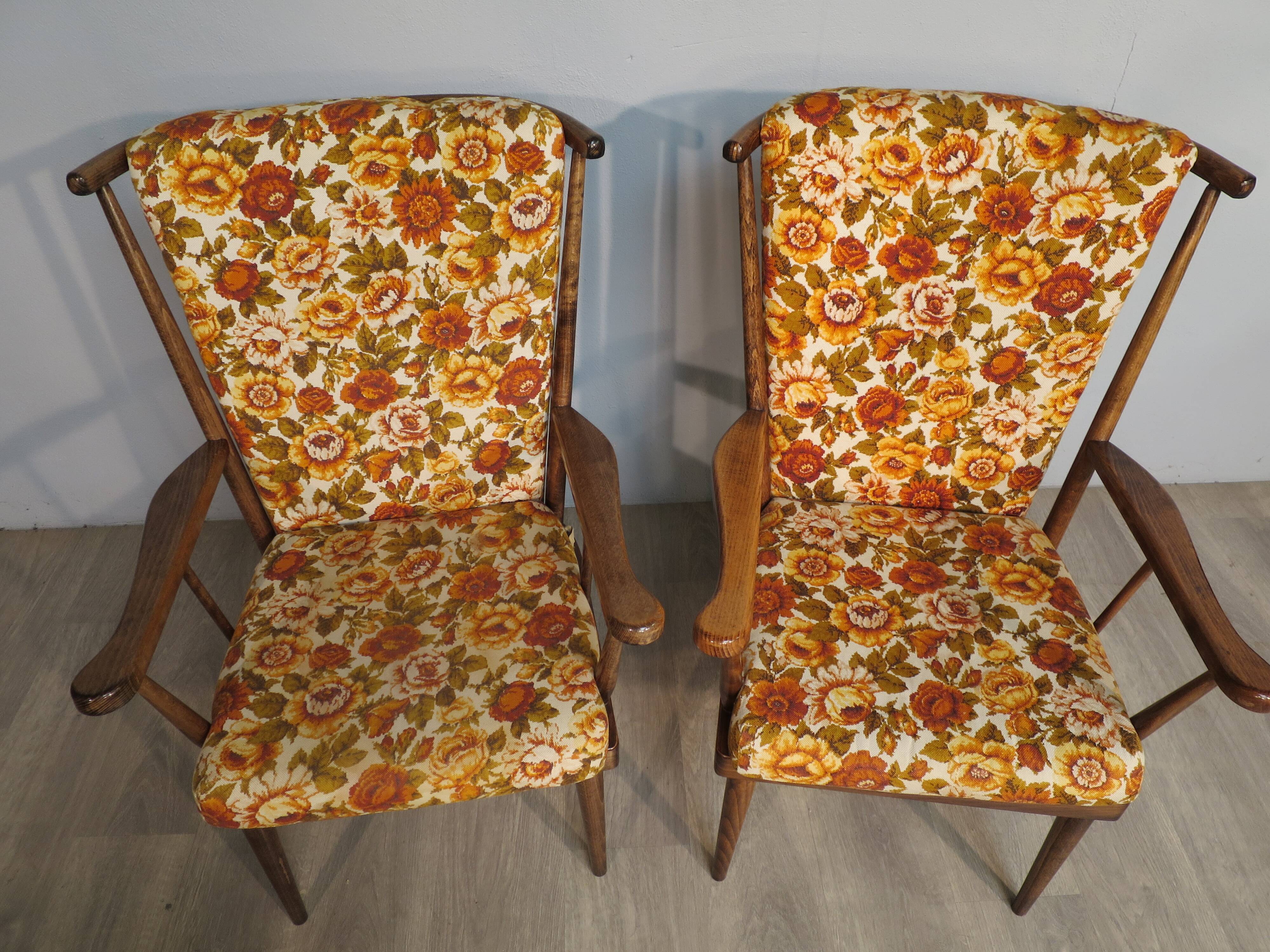 Pair of Baumann fan chairs