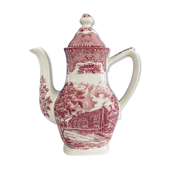 Théière porcelaine anglaise the talbot english country inns grindly england