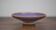 Signed stoneware bowl, glazed stoneware bowl, blue/purple bowl, empty pocket