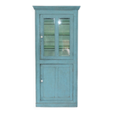 Hand-painted kitchen cupboard or bookcase from the Victorian era, 1860.