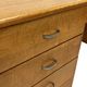 Bureau tubulaire de style Bauhaus du milieu du siècle, design des années 40 en chêne