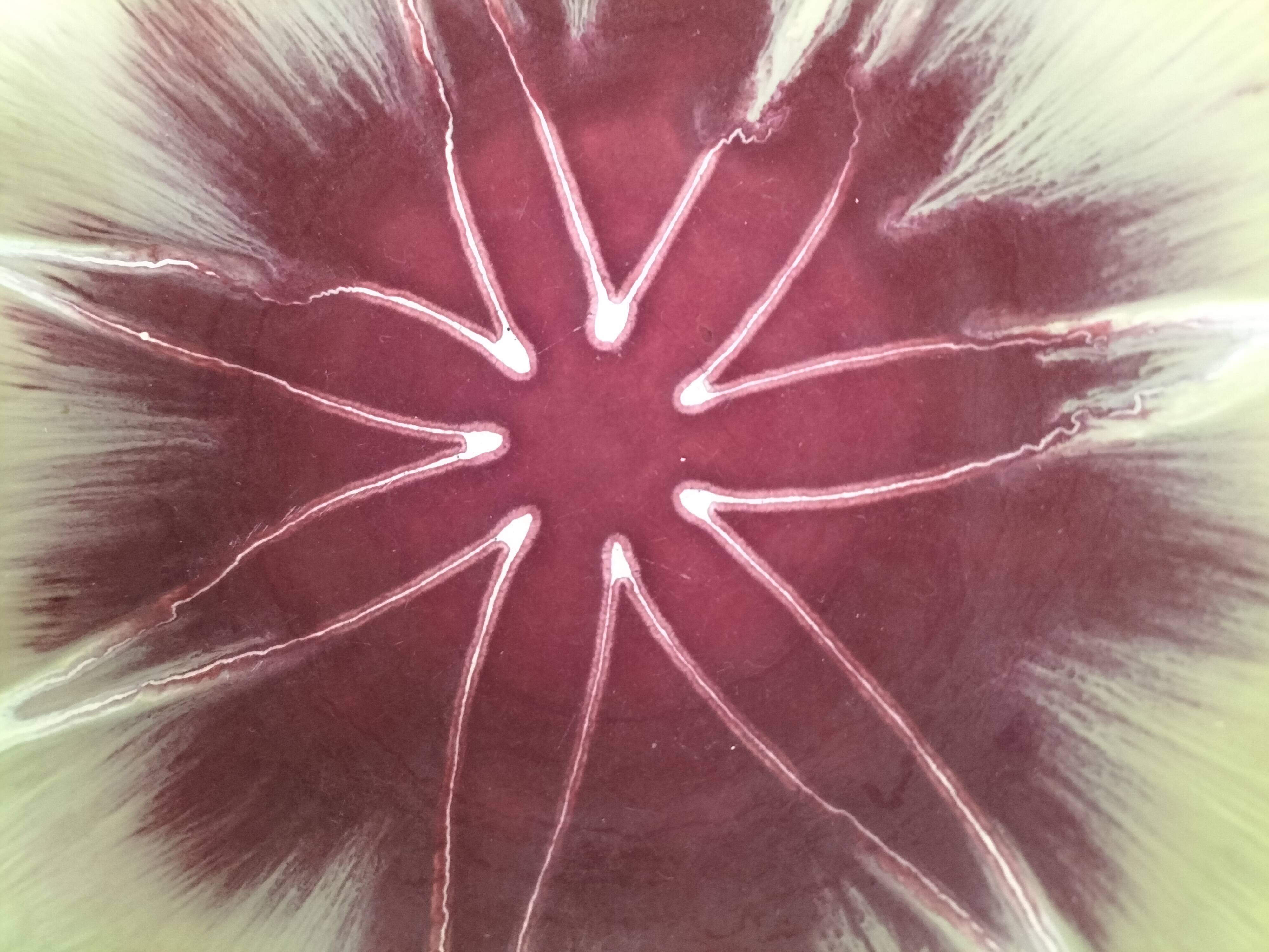 Vintage Dümler & Breiden glazed ceramic polylobed bowl (1960s)