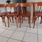 Series of 8 Baumann bistro chairs