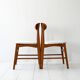 Lot de 4 chaises scandinaves vintage en teck des années 1950