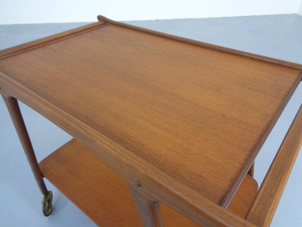 Danish Organic Teak Tea Cart, 1960s