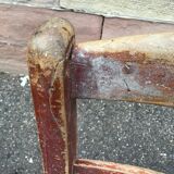 Set de 2 chaises bistrot restaurant taverne brasserie 1930 Alsace Tigre Bock Strasbourg