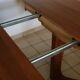 Extendable round table, solid wood, 1970