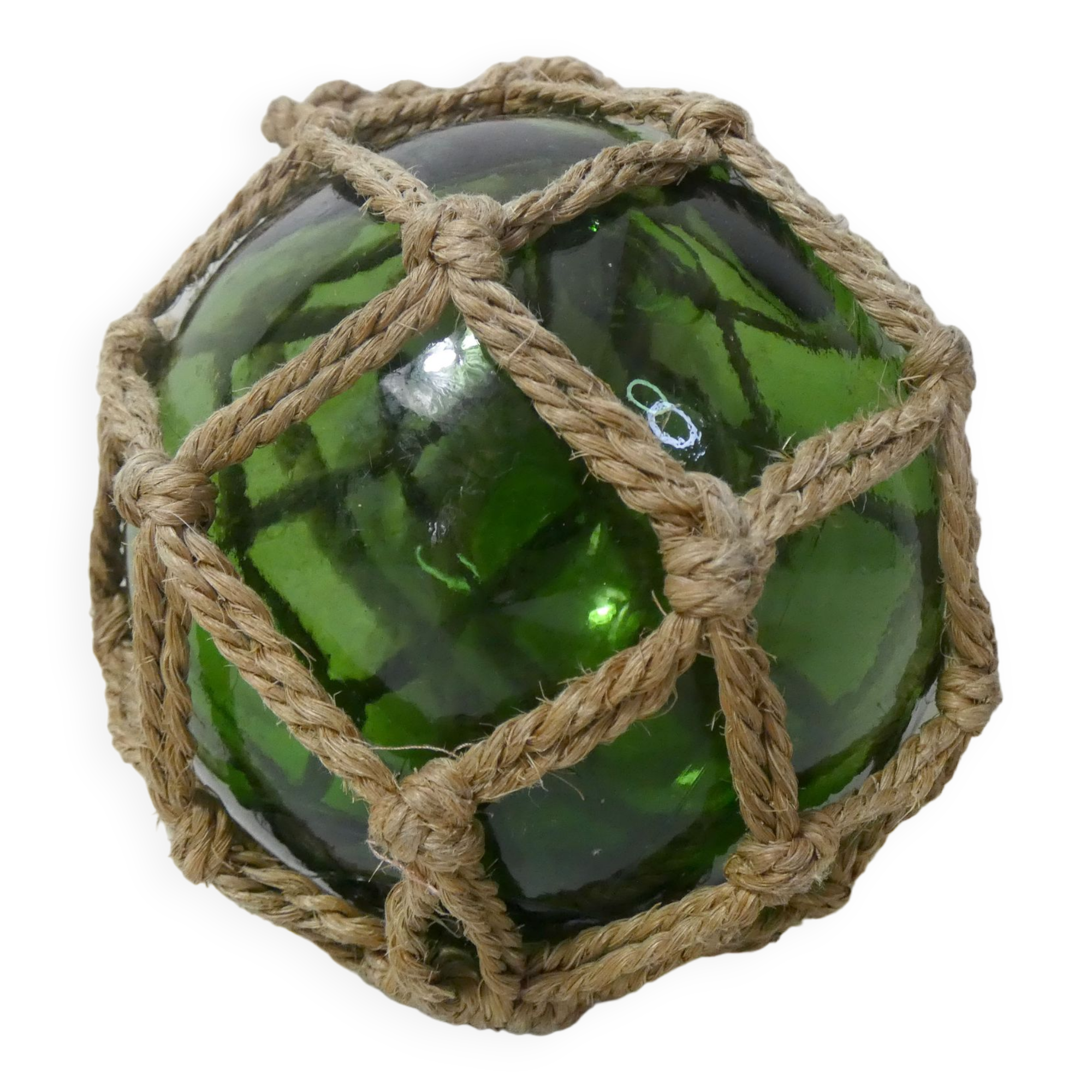 Green Float Glass Ball for Vintage Water Garden
