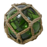 Boule de verre flotteur vert pour jardin aquatique vintage