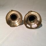 Pair of candlesticks era bronze Louis XVI