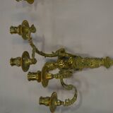 Appliques en bronze style Louis XV avec des cariatides