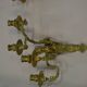 Louis XV style bronze sconces with cariatids