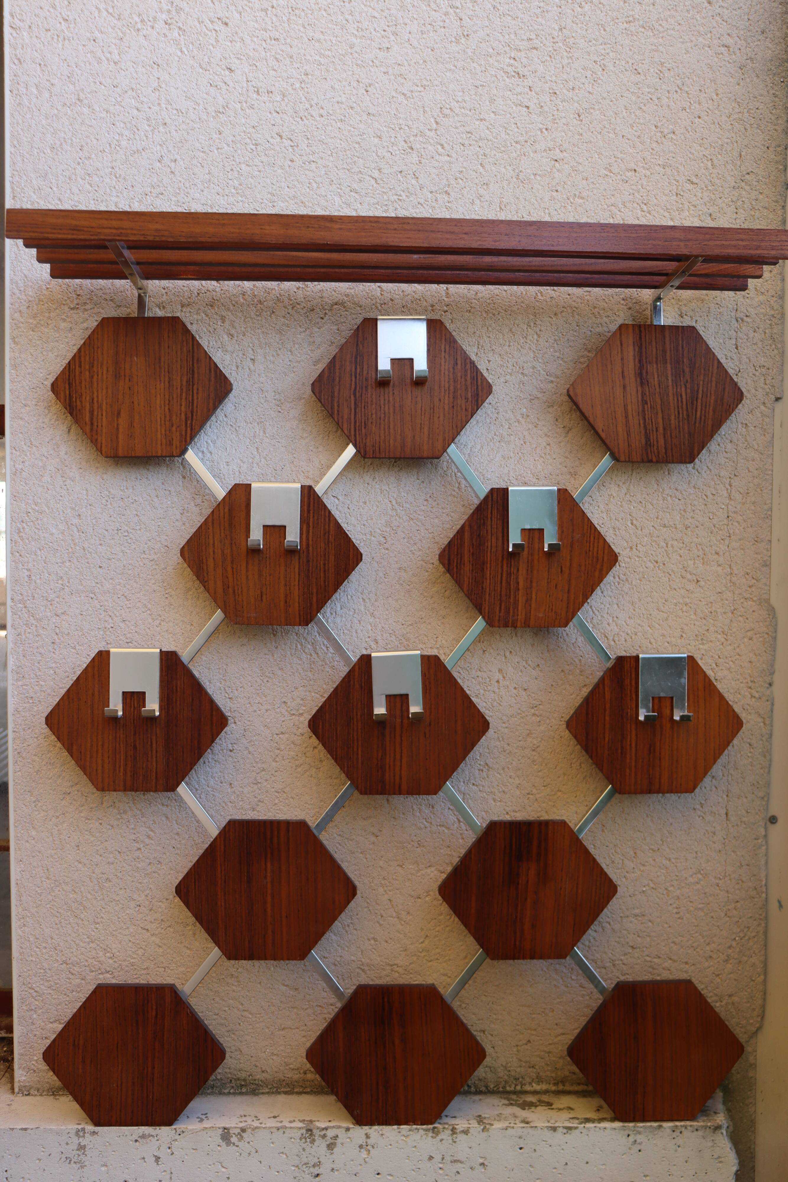 Vintage wall coat rack Lars