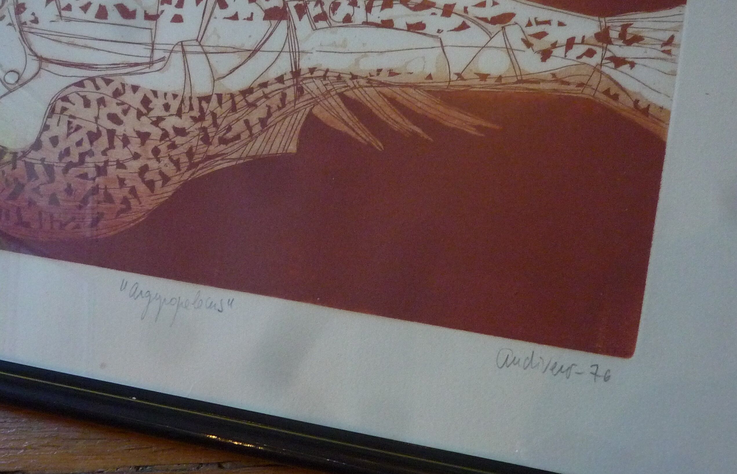 Aquantinte engraving by Audiveur 1976