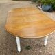 Antique solid wood table, round/oval extendable