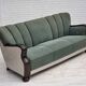 1960s, Danish 3-seater sofa, furniture wool, oak wood.